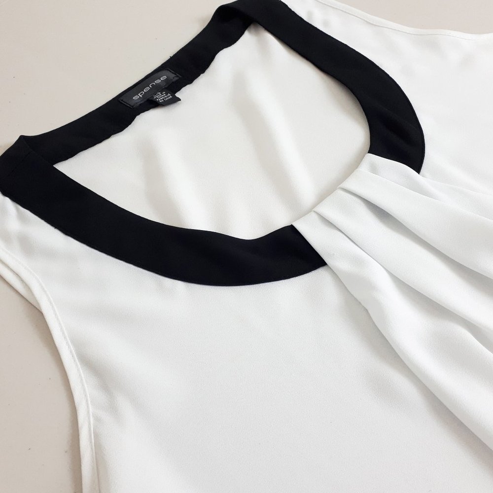 Spense Ivory Sleeveless Blouse - Picture 3 of 11
